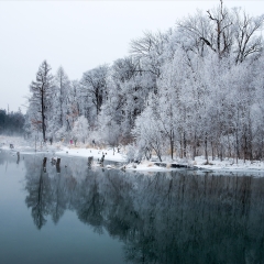 吉林省安图县二道白河冬天魔界_5772