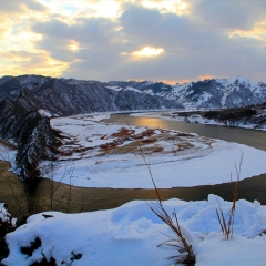 鸭绿江流域的冬景_9108