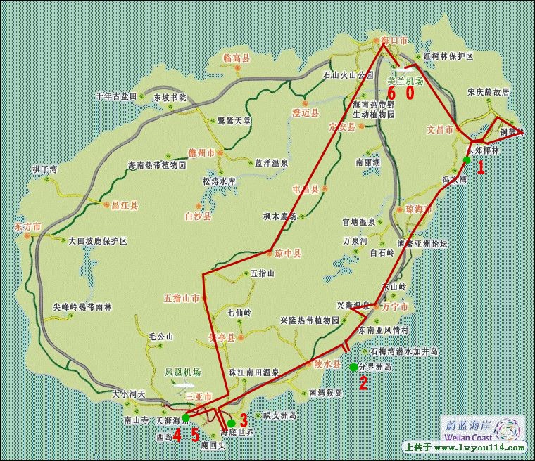 海南环岛自驾6日,海口,文昌,博鳌,分界洲岛,鸟巢酒店