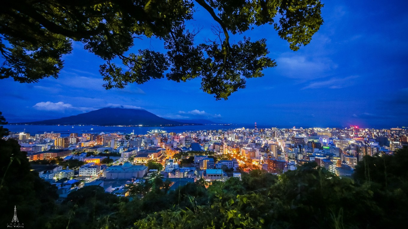 转身,并不想这么快离开,如果说让鹿儿岛的夜景作为此次旅程的最后一站