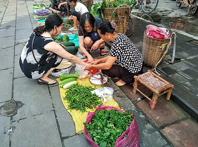不知道这鲜嫩碧绿的青菜叫什么名字卖菜的婆婆要收摊儿了刚从地里摘来