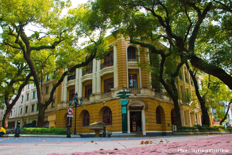 一家幼儿园,墙绘和植物都很沙面,不清楚这座建筑的故事,但是我感受的