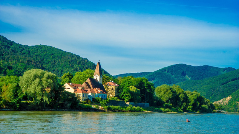 蓝色多瑙河表达的意境图片