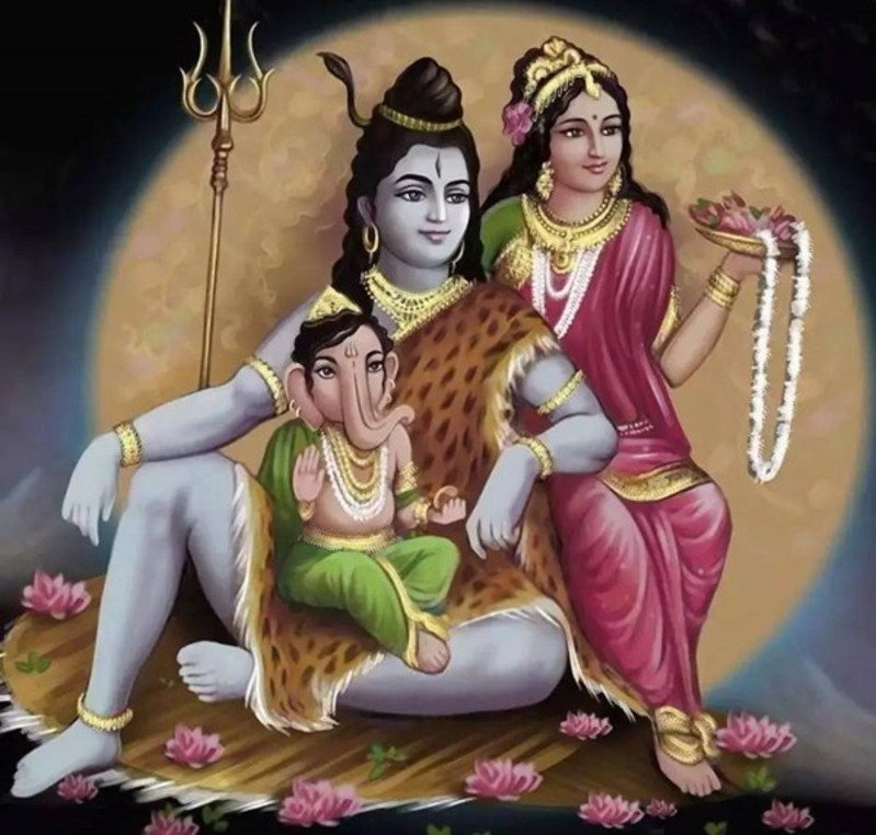 湿婆与帕尔瓦蒂图片