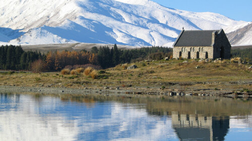 新西兰南岛中线基督城蒂卡波湖库克山皇后镇但