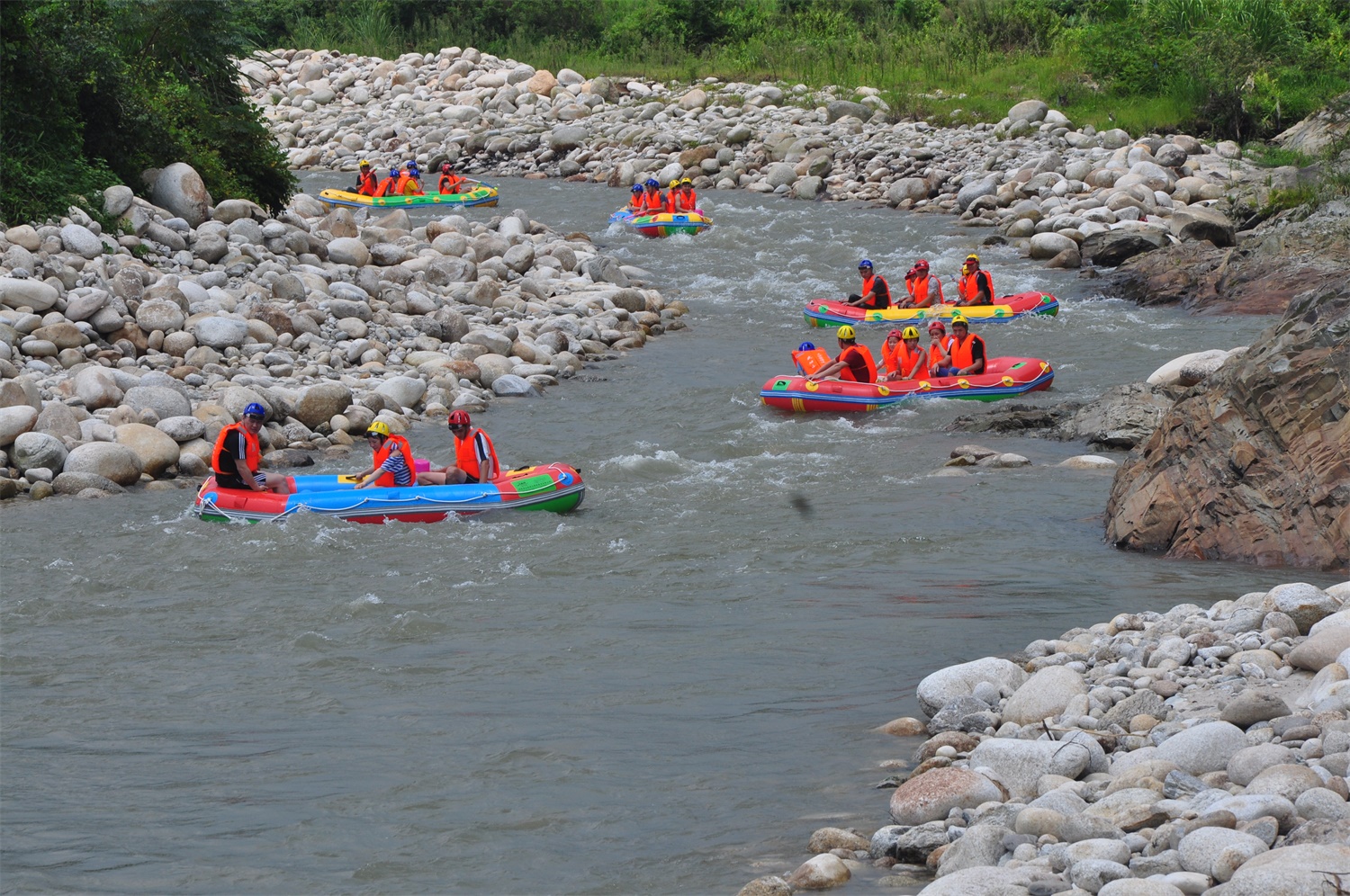 武功山大峡谷漂流