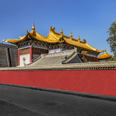 中国陕西西安广仁寺 喇嘛寺庙