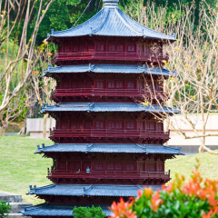 The Yingxian wood tower in Suozhou city of Shanxi province.One of the three odd towers in the earth. Famous Chinese classical architecture.Places of historic interest and scenic beauty in China.