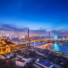 上海城市风光及杨浦大桥