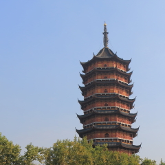 North temple pagoda in Suzhou China