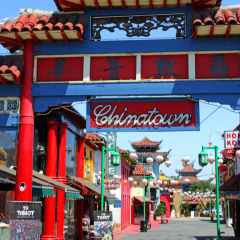 Stock image of Chinatown, Los Angeles, USA