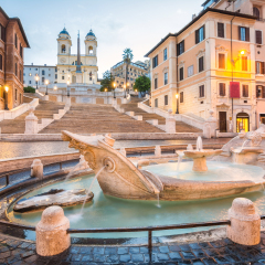 piazza de spagna in rome, italy
