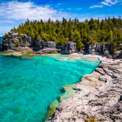The Indian Head Cove in The Bruce Peninsula National Park, Ontario, Canada