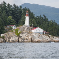Lighthouse in Lighthouse Park, West Vancouver, British Columbia, Canada