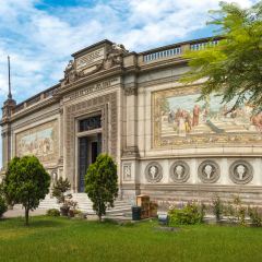 (LIMA, PERU) Exterior of the Institute of Culture, Italian Art  Museum 