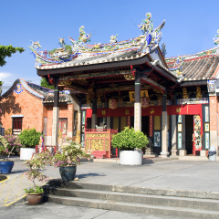 Snake temple at Penang in Malaysia