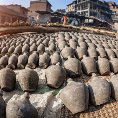 Pottery square in Bhaktapur, Kathmandu valley, Nepal
