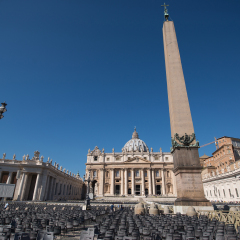 View of San Peter basilica, Rome, Italy, Vatican City