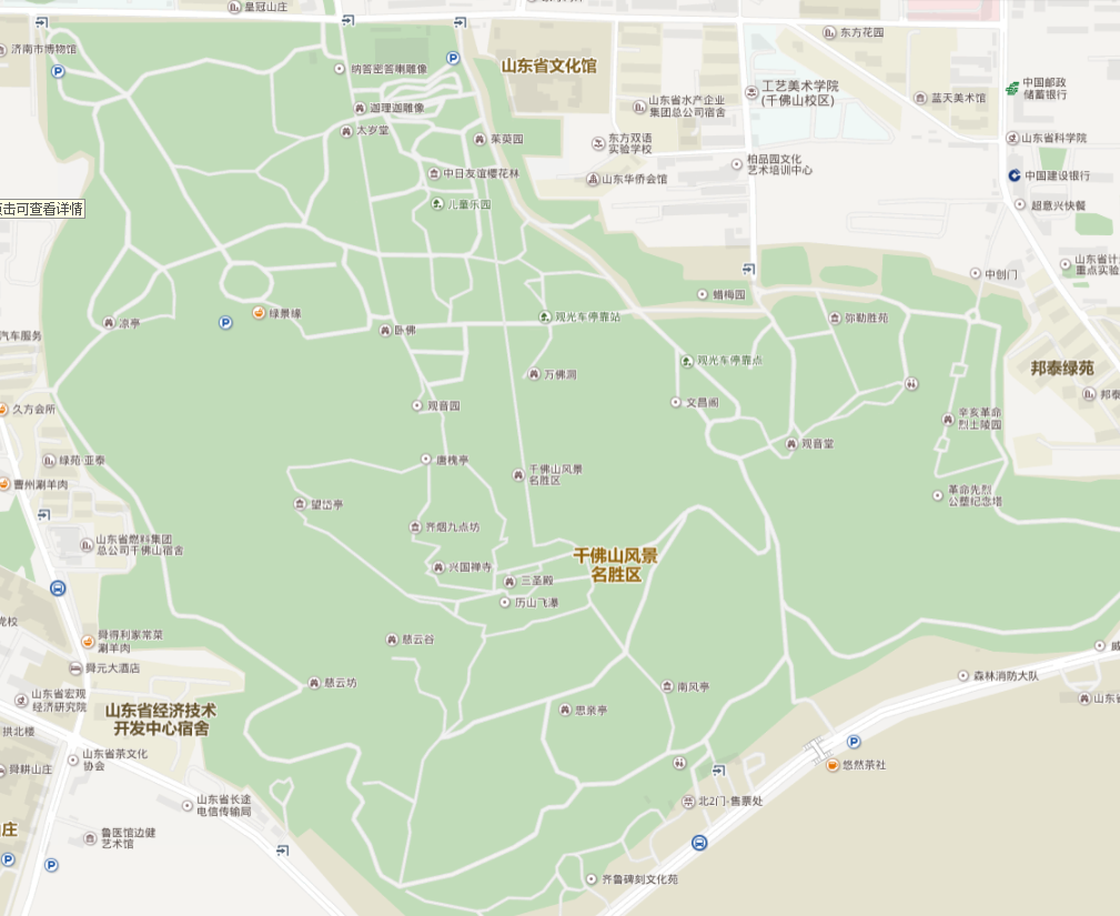 千佛山地图景区地图图片