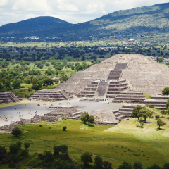 Pyramid of moon in Mexico