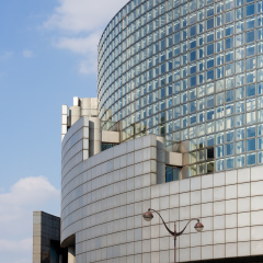 Architecture detail of the Bastille opera - Paris, France