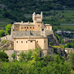 Saint-Pierre Castello in Aosta Valley, Italy
