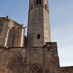 Old historical center of Barcelona, Spain