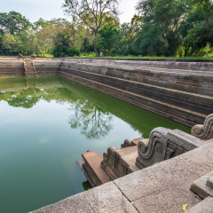One of the best specimen of bathing tanks or pools in ancient Sri Lanka is the pair of pools known as Kuttam Pokuna.