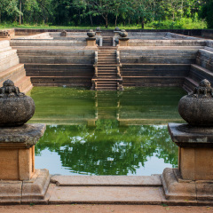 One of the best specimen of bathing tanks or pools in ancient Sri Lanka is the pair of pools known as Kuttam Pokuna.