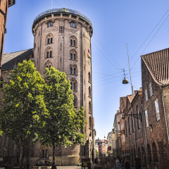 Round Tower located at old Copenhagen, Denmark