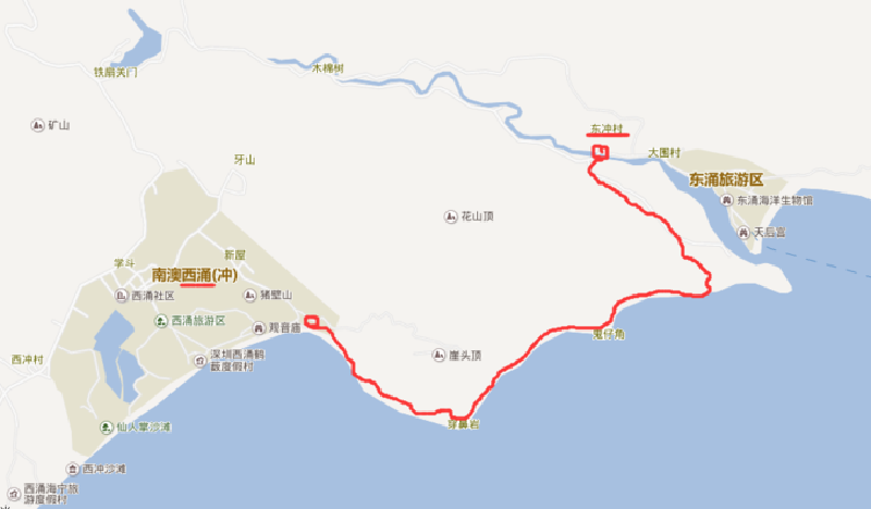 深圳东西冲穿越游记55户外一天游