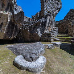 The Temple of the Condor, in Machu Picchu (Peru)
