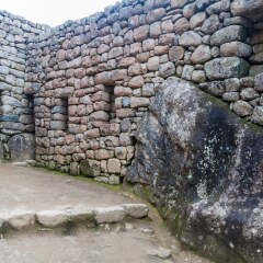 Temple of the Condor at Machu Picchu ruins, Peru
