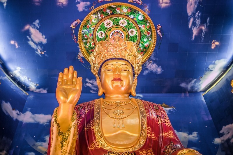 其中,作为弥勒法界的兜率天宫内院,是未来佛弥勒菩萨为天人说法的地方