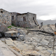 The old Harbour at Hermanus Bay in South Africa