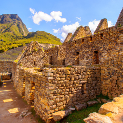 Ruins of Machu Picchu, ancient inca town (Peru, Southa America), a UNESCO World Heritage Site