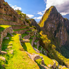 Ruins of Machu Picchu, ancient inca town (Peru, Southa America), a UNESCO World Heritage Site