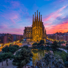 Sagrada Familia at Spain, Barcelona.