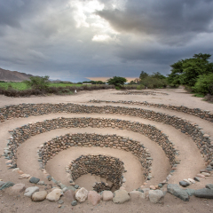 NAZCA, ICA, PERU: Acueducts of Cantalloc.