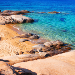Agia Anna beach on Naxos island, Greece
