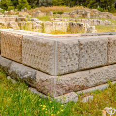 Ruins of Asklepieion, the Greek god of medicine, Epidaurus, Peloponnese, Greece.  UNESCO World Heritage