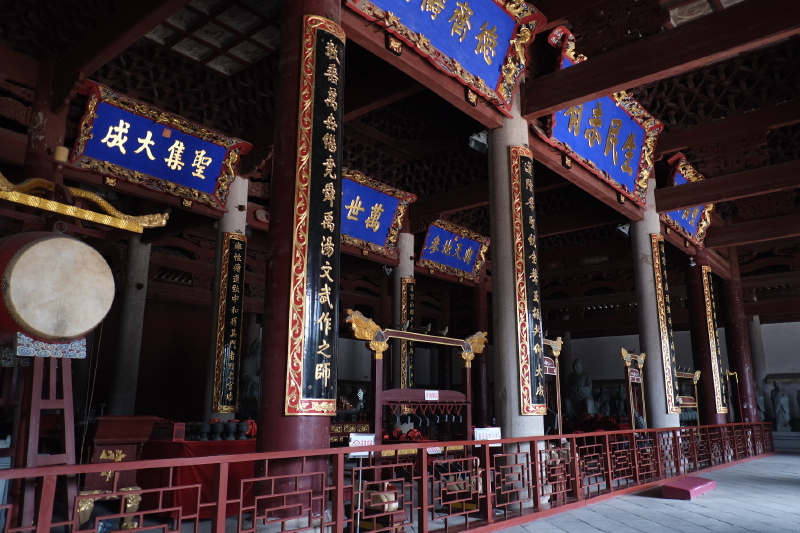 历史悠久的福州文庙现存明代石构件