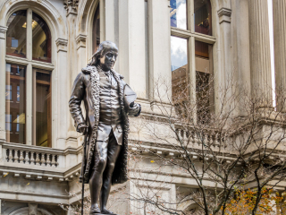 本杰明·富兰克林铜像