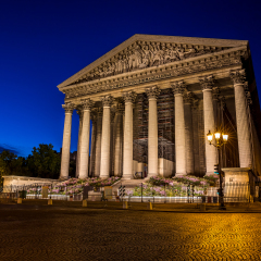 La Madeleine church in Paris, France