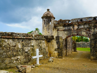 加勒比海岸的防御工事波托韦洛圣洛伦索