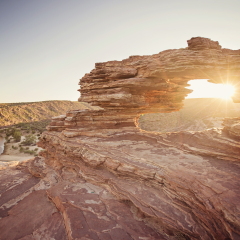 Nature's window in Kalbarri National Park, Western Australia