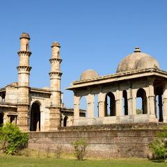 Champaner - Pavagadh Archaeological Park is a historical city in the state of Gujarat. Kevda Masjid mosque. (UNESCO)