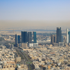 Dubai World Trade Center Downtown aerial view photography UAE