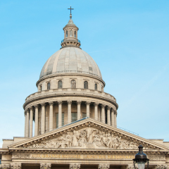 Le Pantheon national, the secular mausoleum containing the remains of distinguished French citizens.
