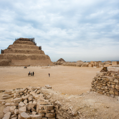 Ruins of the Saqqara necropolis, Egypt. UNESCO World Heritage